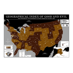 Poster: Geographical Index of Good and Evil