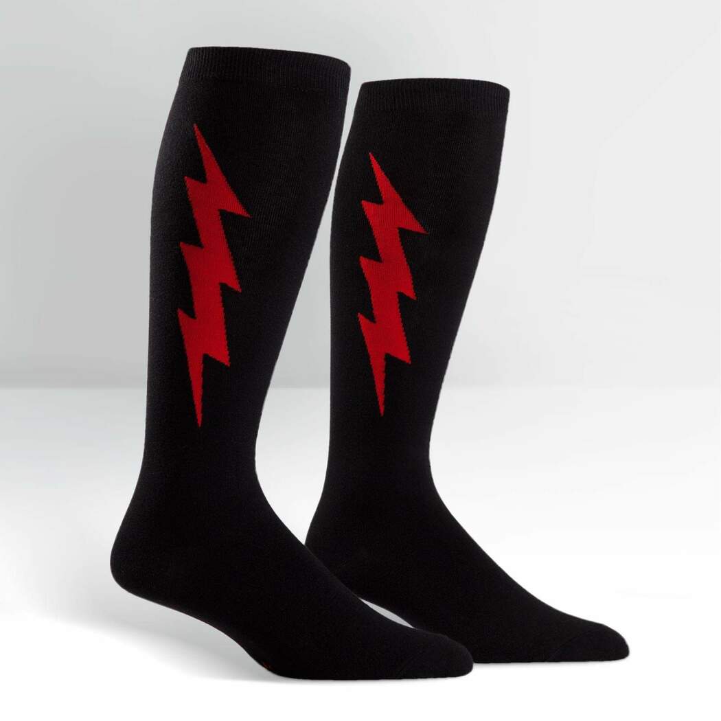 Socks: Super Hero Red & Black (Knee High Stretch) – Brooklyn Superhero  Supply Co.