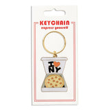 New York Pizza Box Keychain