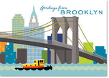 Brooklyn Skyline Postcard