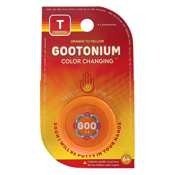 Gootonium: Thermochromic Orange Putty