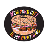 New York City Is My Everything Bagel Die Cut Sticker