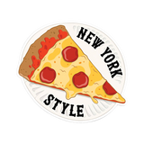 New York Style Pizza Slice Die Cut Sticker