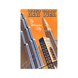 New York, The Wonder City Postcard (Orange)