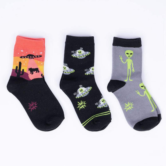 Socks: Area 51 3 Pack (Youth Crew)