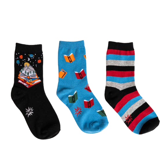 Sock Pack: Take a Look, It’s in a Book (Junior Crew)