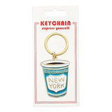 New York City Coffee Cup Keychain