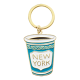 New York City Coffee Cup Keychain