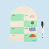 Inkerie Magnetic Dry Erase Weekly Memo Board