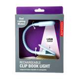 Kikkerland Rechargable Blue Booklight