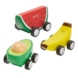 Kikkerland Fruit-Fun Pullback Cars