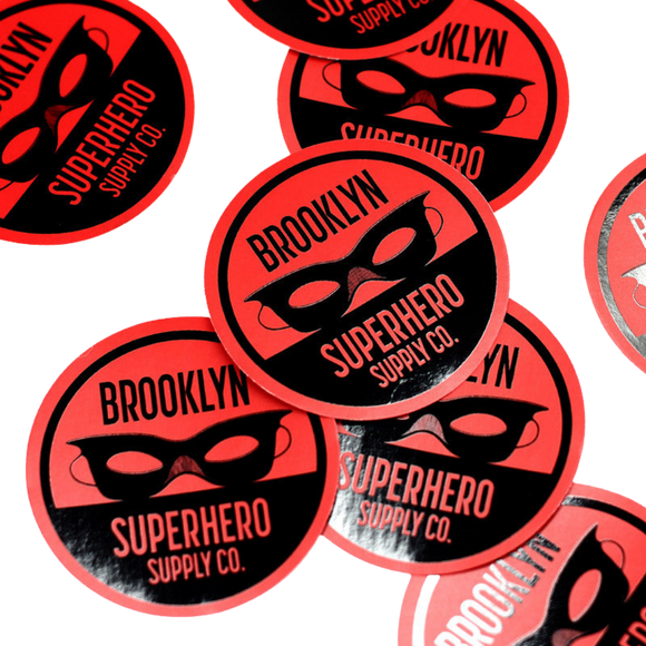 Sticker: Brooklyn Superhero Supply Logo