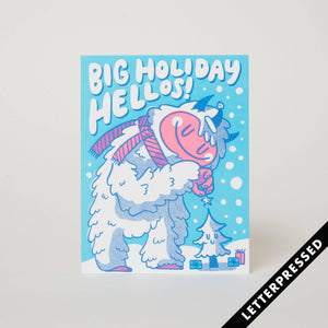 Greeting Card - Holiday Hello Yeti