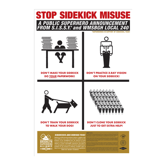 Poster: Stop Sidekick Misuse