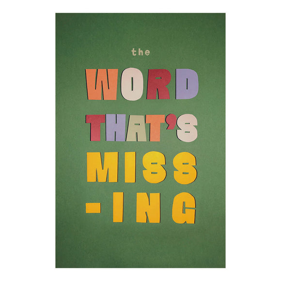 The Word That's Missing