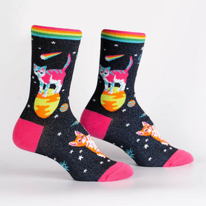 Socks: Space Cats (Women's Crew)